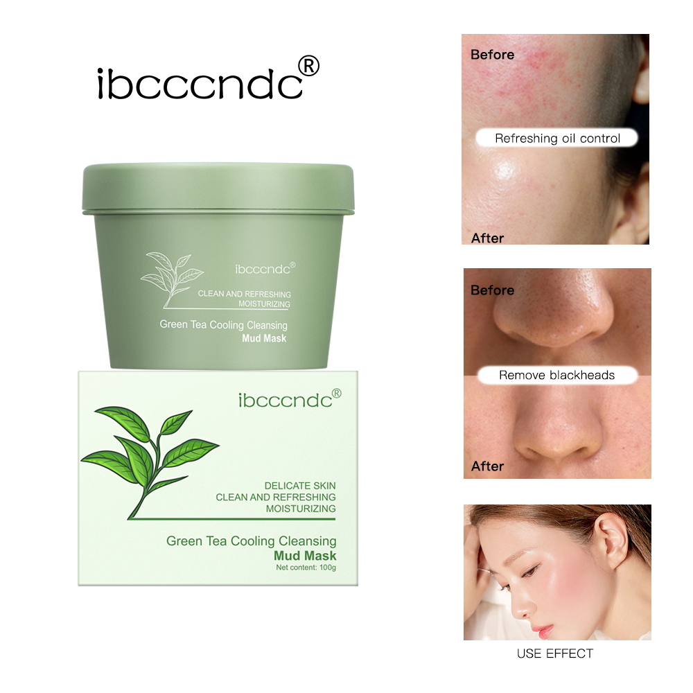Green Tea Cleansing Clay Mask - Green Tea Mud Mask Natural Skincare