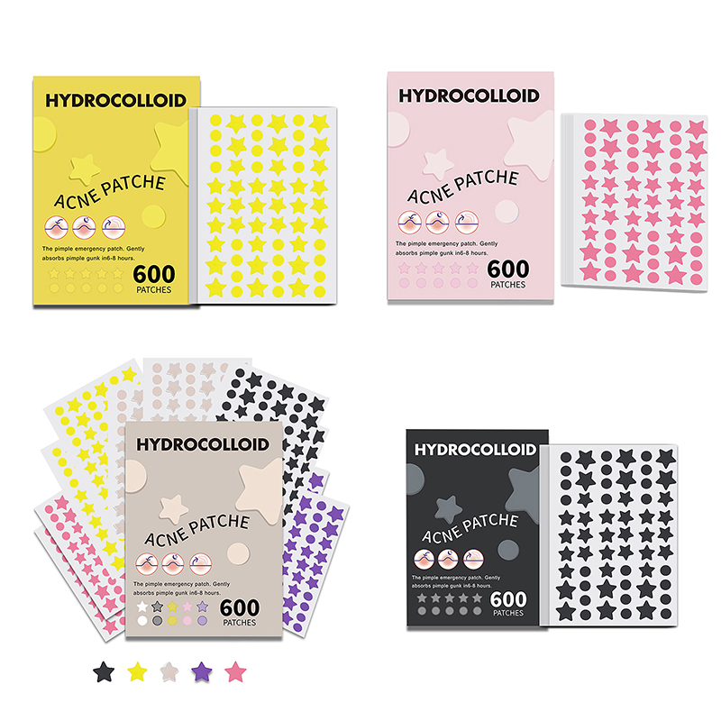 Skincare - 600Pcs/set Star Pimple Patch Acne Colorful