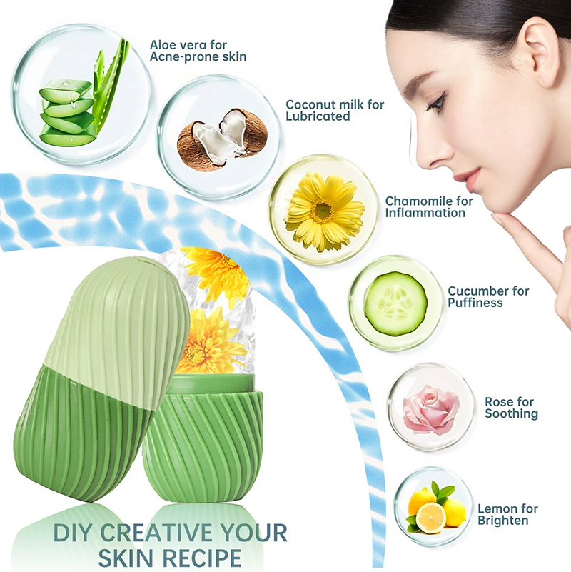 【1PC Silicone Ice Face Roller  - Face Ice Roller Puffiness 评论和价格